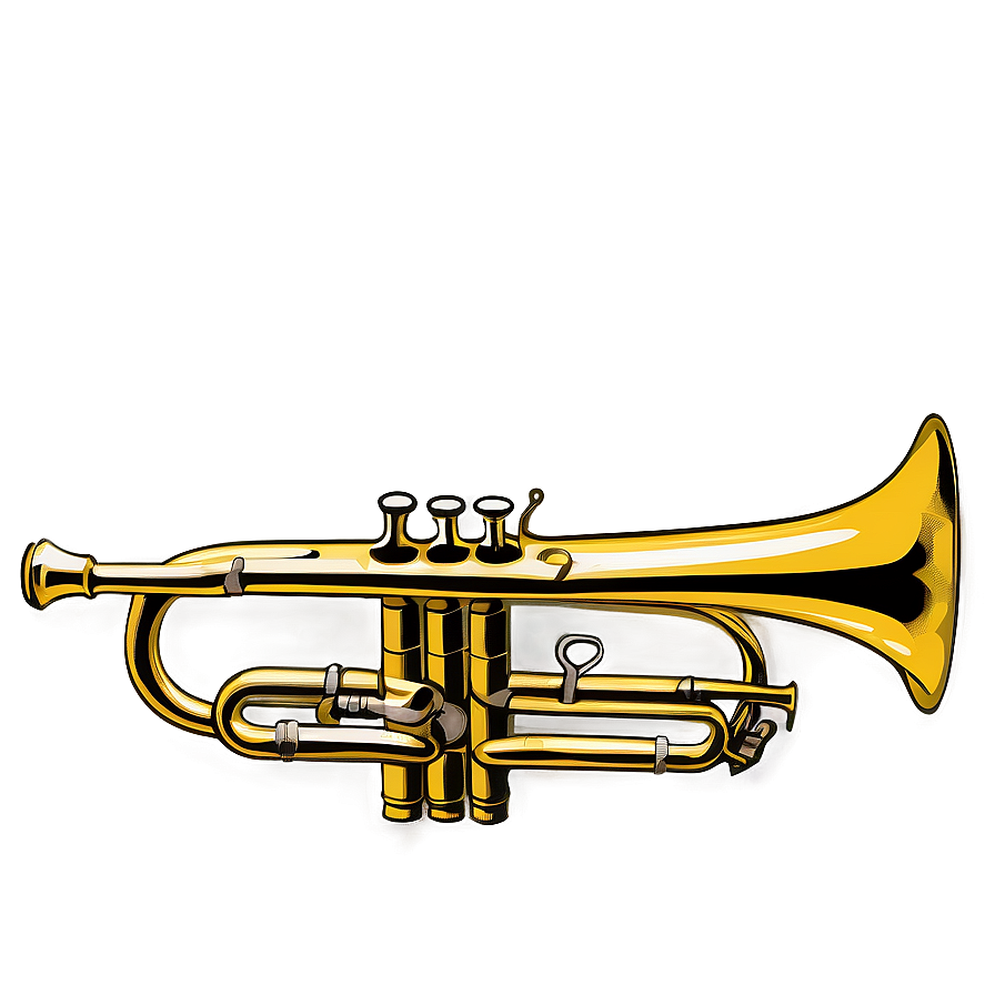 Vintage Trumpet Silhouette Png 96 PNG Image