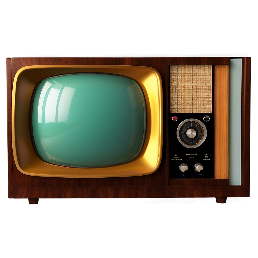 Vintage Tv Set Design Png Lnq PNG Image