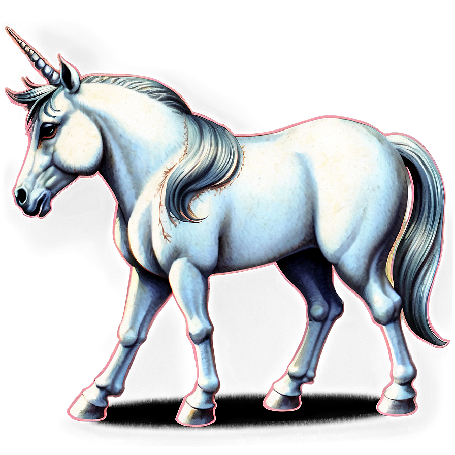 Vintage Unicorn Png 05032024 PNG Image