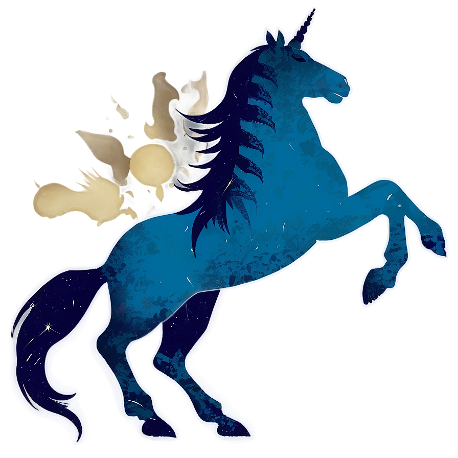 Vintage Unicorn Silhouette Png 21 PNG Image