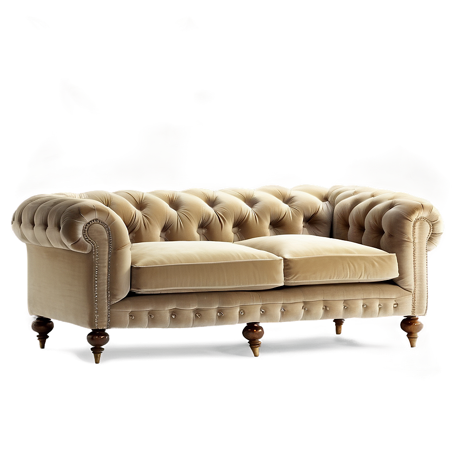 Vintage Velvet Couch Png Fgi PNG Image