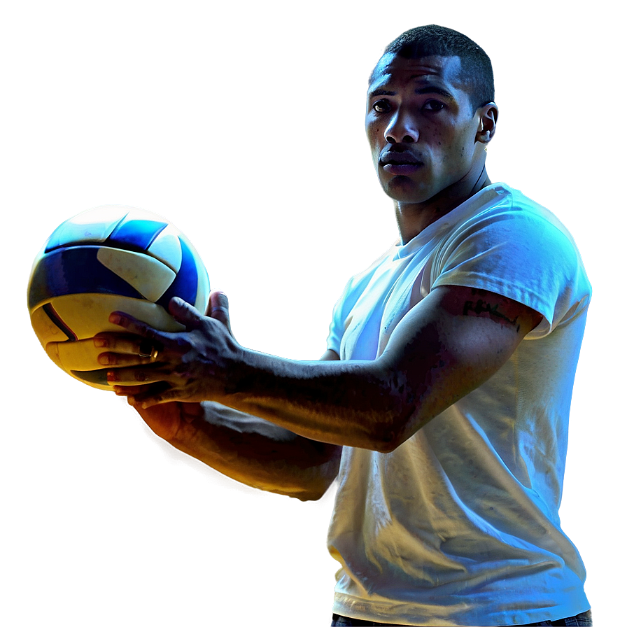 Vintage Volleyball Player Png Djq81 PNG Image