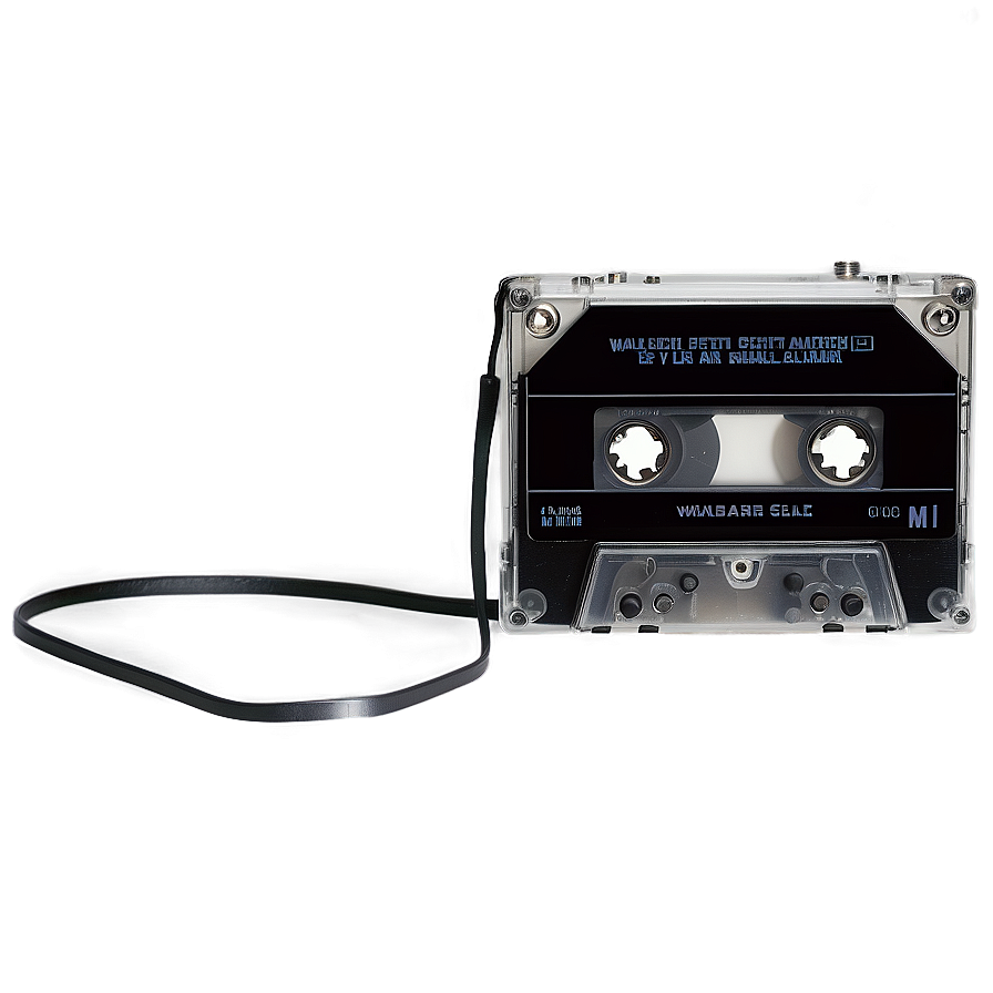 Vintage Walkman And Cassette Png Pov30 PNG Image