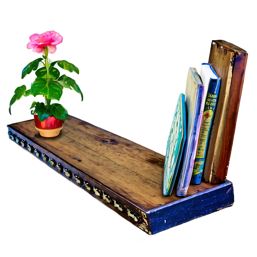 Vintage Wall Shelf Look Png Erd48 PNG Image