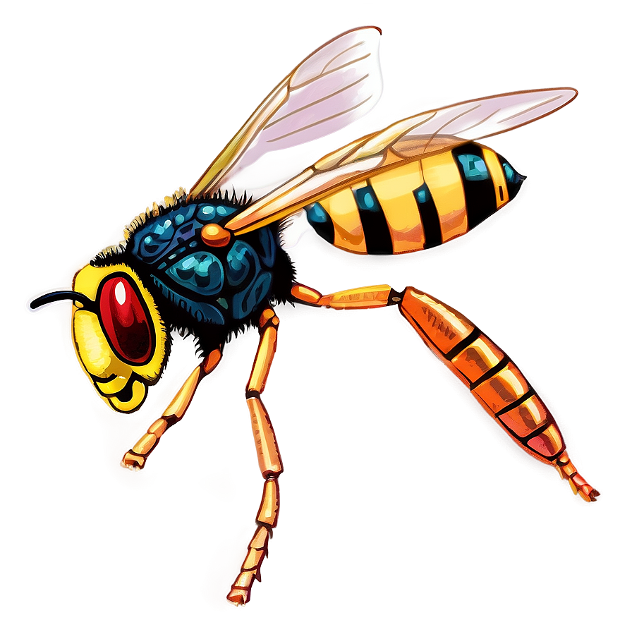 Vintage Wasp Illustration Png 05242024 PNG Image