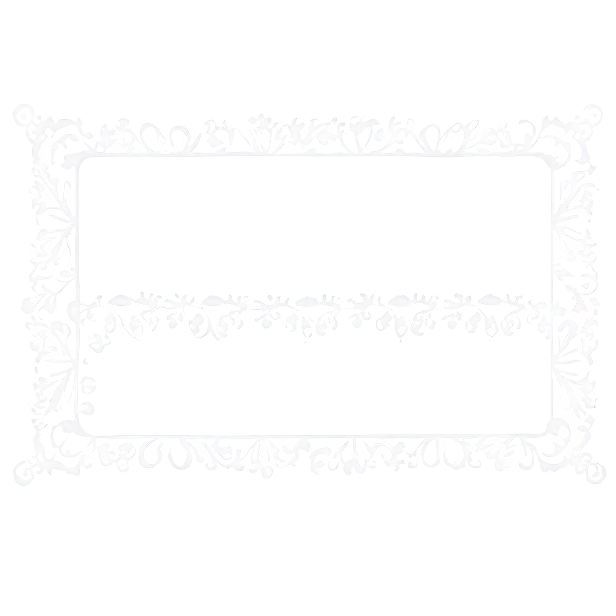 Vintage White Border Png 4 PNG Image