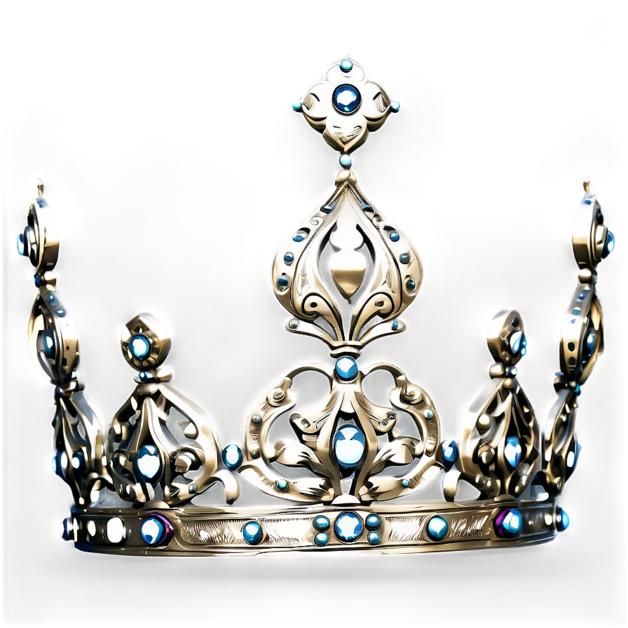 Vintage White Crown Png Kwl PNG Image