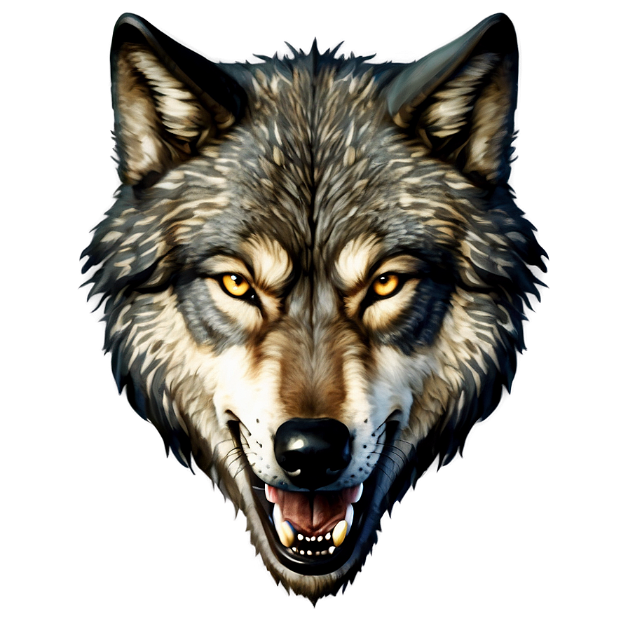 Vintage Wolf Head Tattoo Design Png 06122024 PNG Image