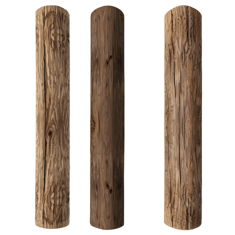 Vintage Wood Post Design Png 06272024 PNG Image