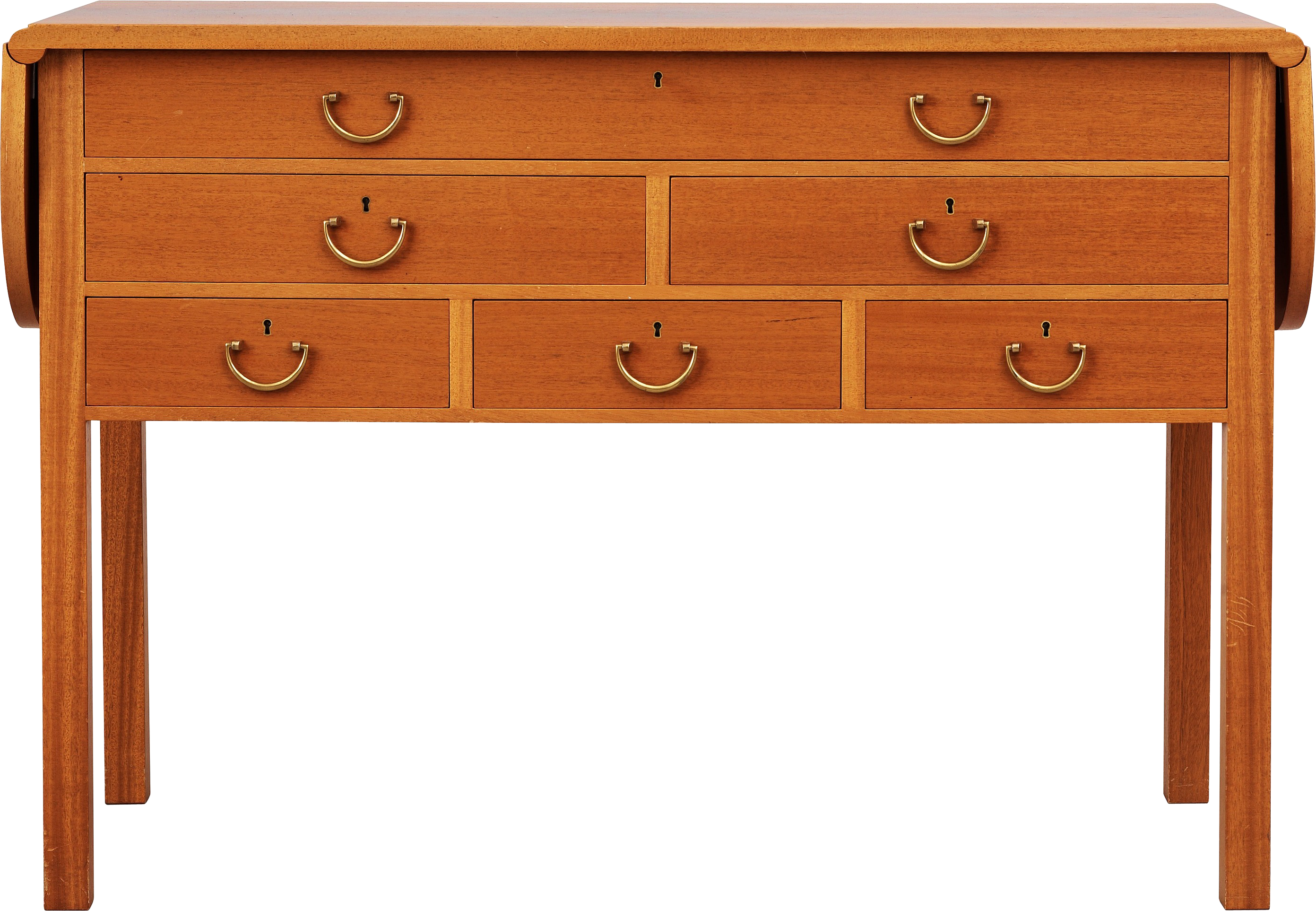 Vintage Wooden Dressing Table PNG Image