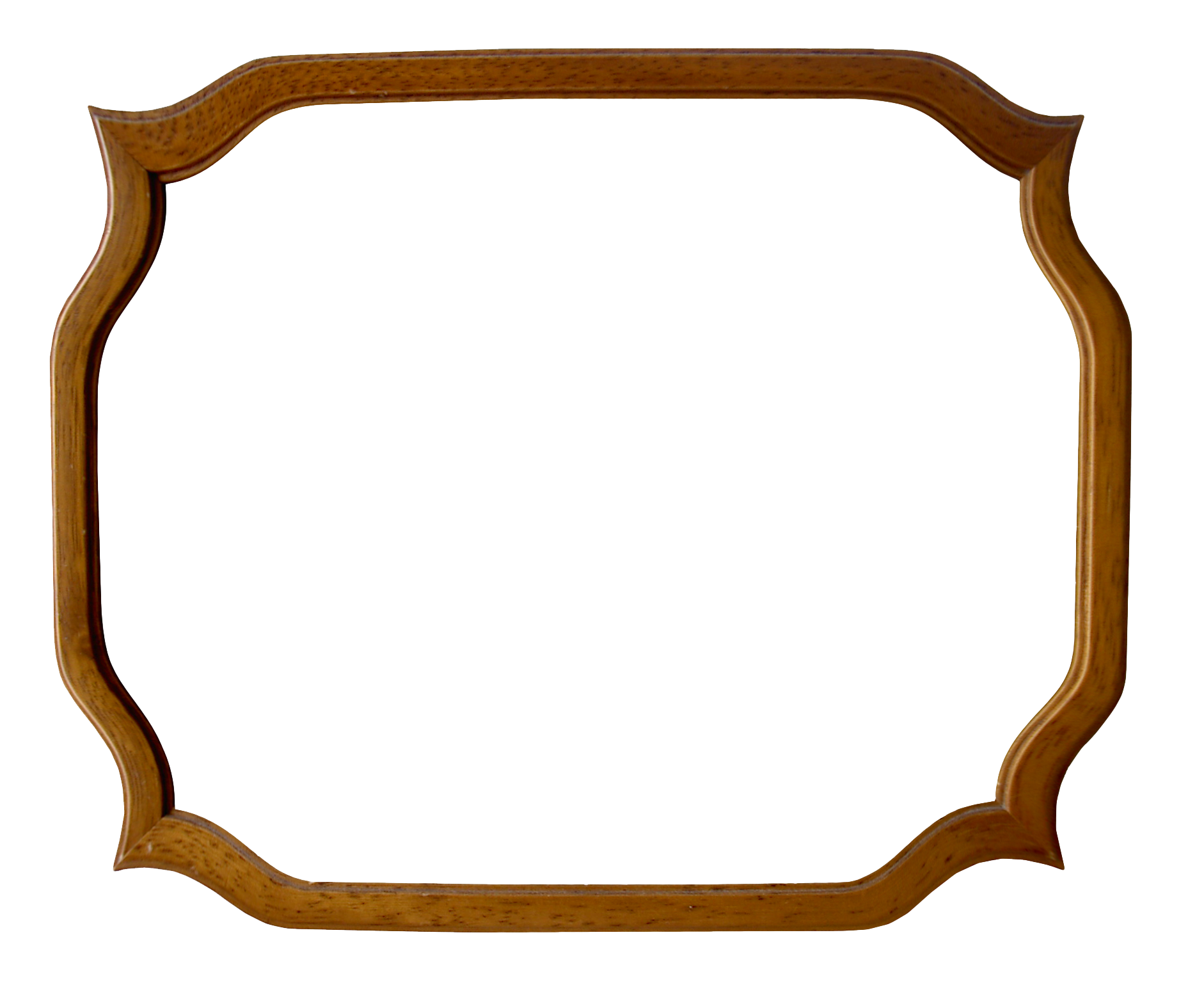 Vintage Wooden Frame Isolated PNG Image