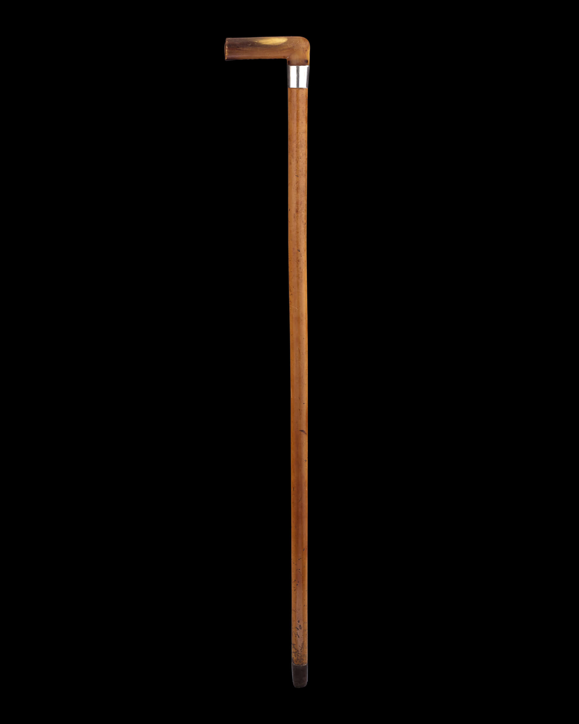 Vintage Wooden Walking Cane PNG Image