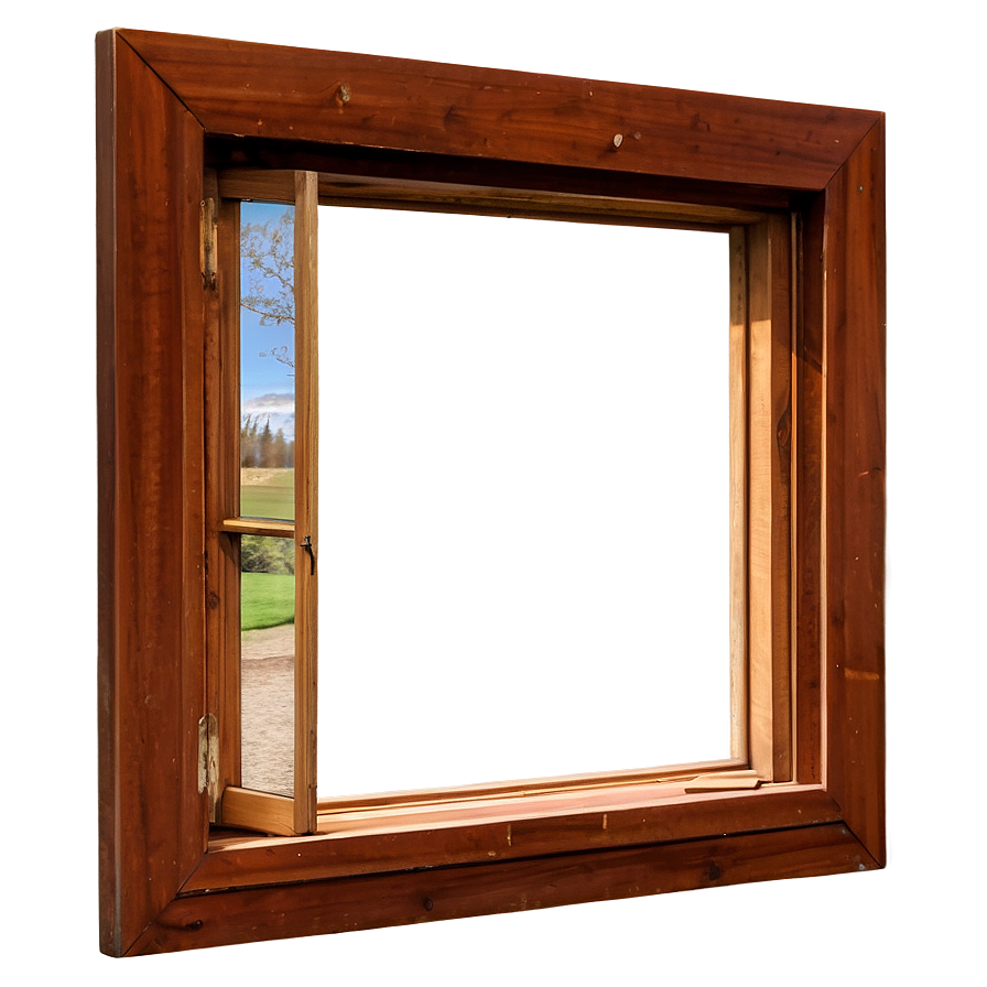 Vintage Wooden Window Png 05042024 PNG Image