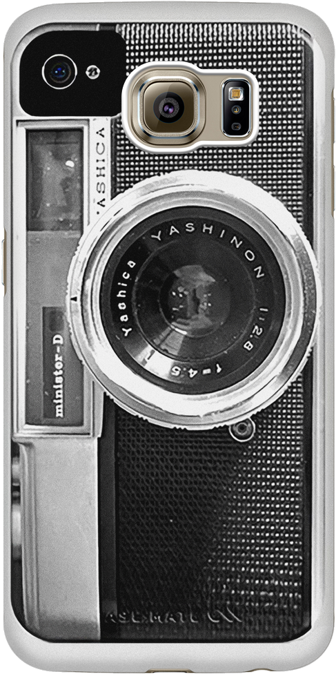 Vintage Yashica Camera Phone Case PNG Image