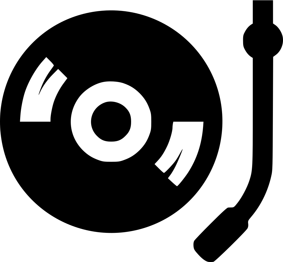 Vinyl_ Record_ Turntable_ Silhouette PNG Image