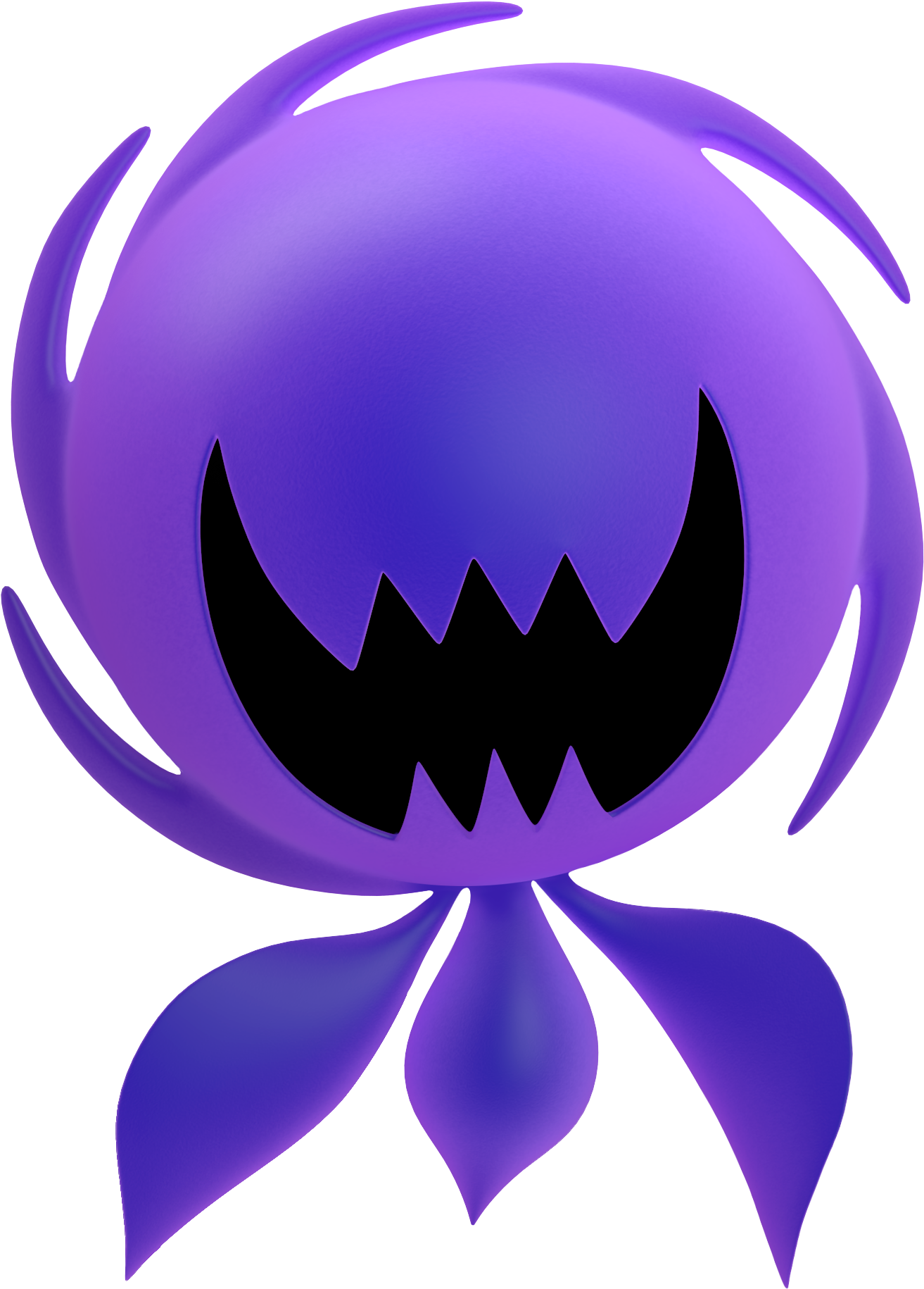 Violet Creature Cartoon Graphic PNG Image