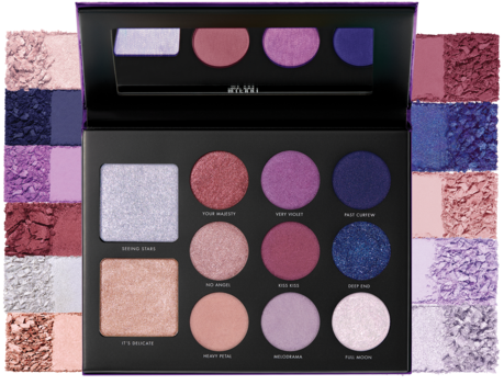 Violet Eyeshadow Palette Colors PNG Image