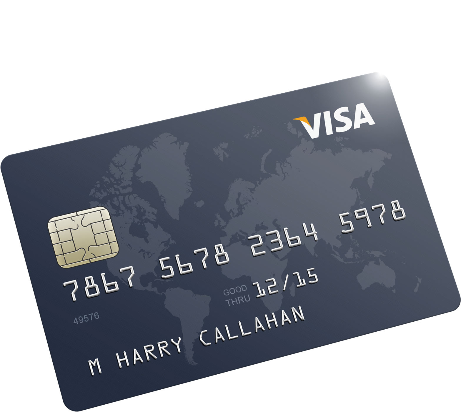 Visa Debit Card Illustration PNG Image