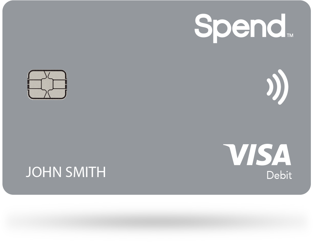 Visa Debit Card Mockup PNG Image