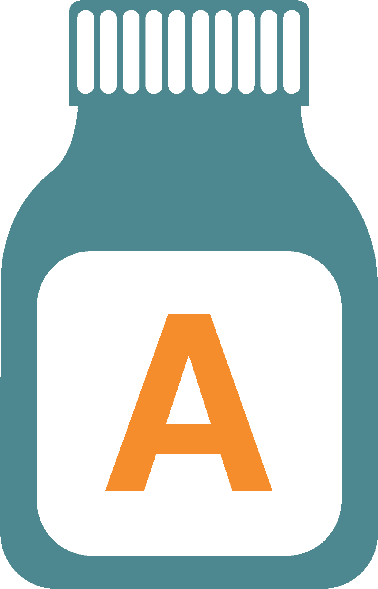 Vitamin A Supplement Bottle PNG Image