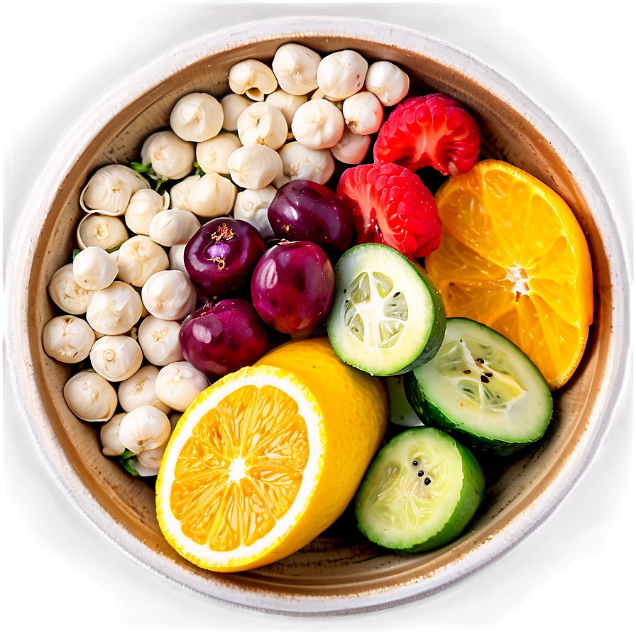 Vitamin C Zesty Salad Bowl Png 06272024 PNG Image