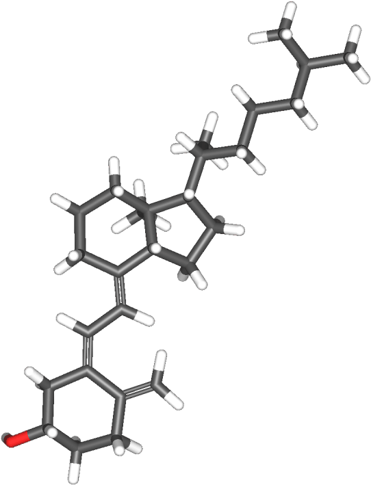 Vitamin D Molecule Structure PNG Image