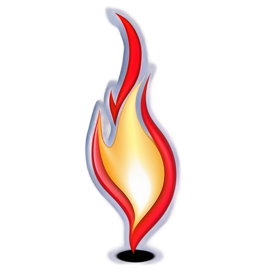 Vivid Red Flames Illustration Png Bxf82 PNG Image