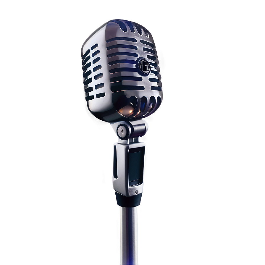 Vocal Microphone On Stand Png 06282024 PNG Image