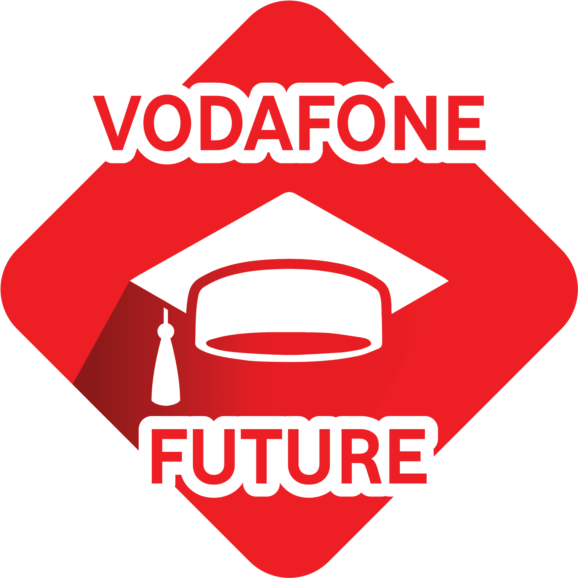 Vodafone Future Graduation Cap Logo PNG Image