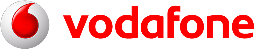 Vodafone Logo Redand White PNG Image