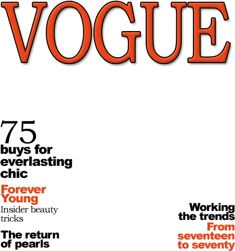 Vogue Magazine Cover Preview PNG Image