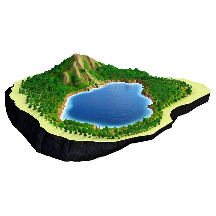 Volcanic Island Landscape Png 25 PNG Image