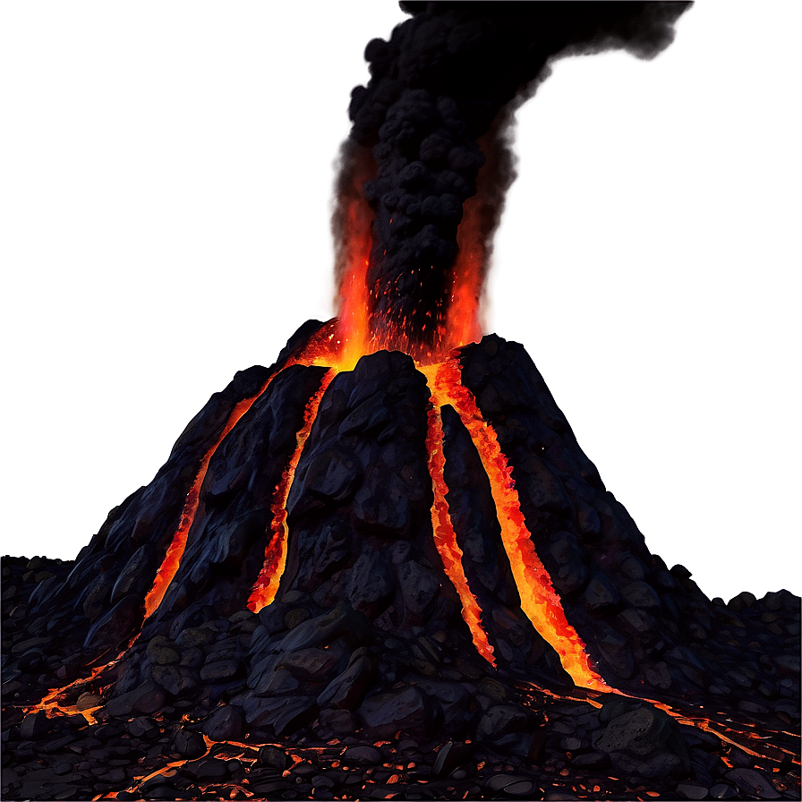 Volcanic Lava Blast Png Vvx PNG Image