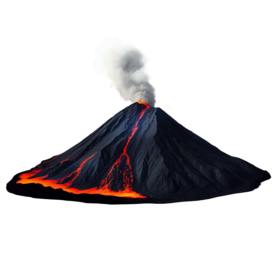 Volcano In Night Sky Png Deu73 PNG Image