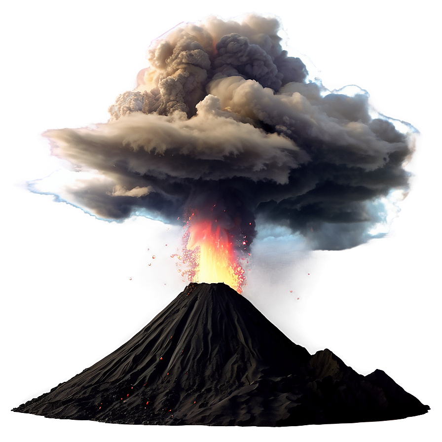 Volcano In Sunset Glow Png Kgf PNG Image