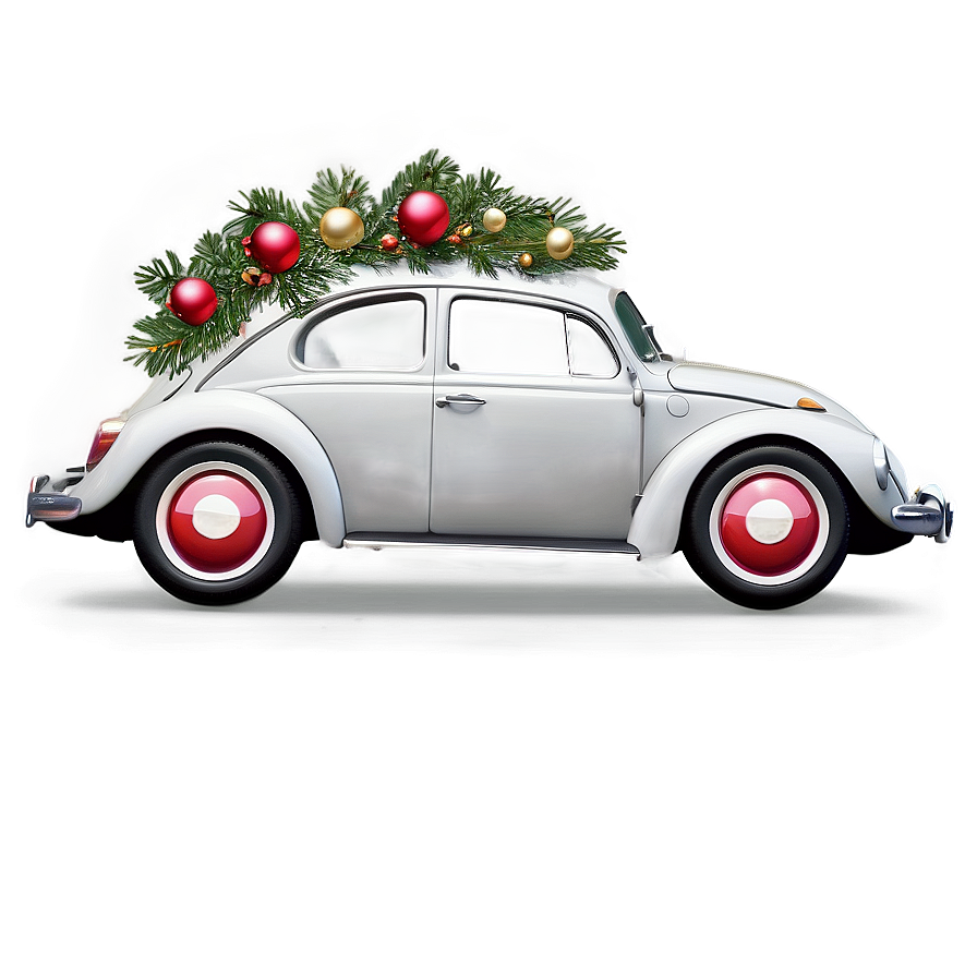 Volkswagen Beetle Festive Decoration Png 06292024 PNG Image