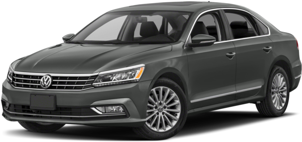 Volkswagen Passat Sedan Gray Side View PNG Image