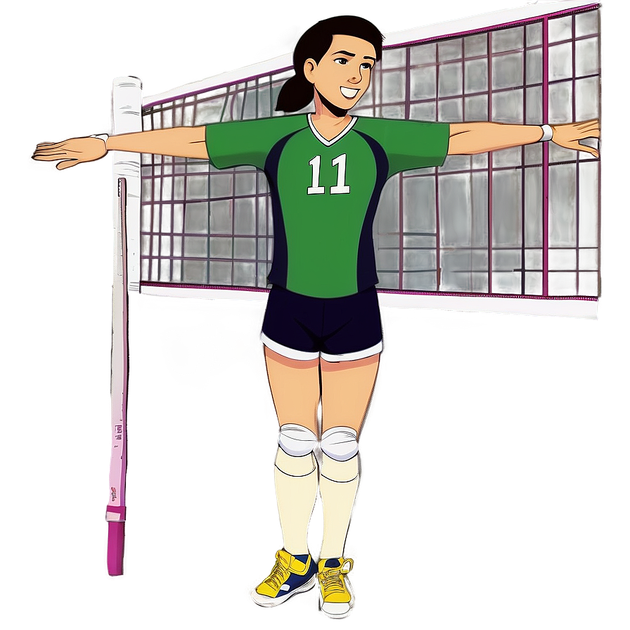 Volleyball Player Art Png 06262024 PNG Image