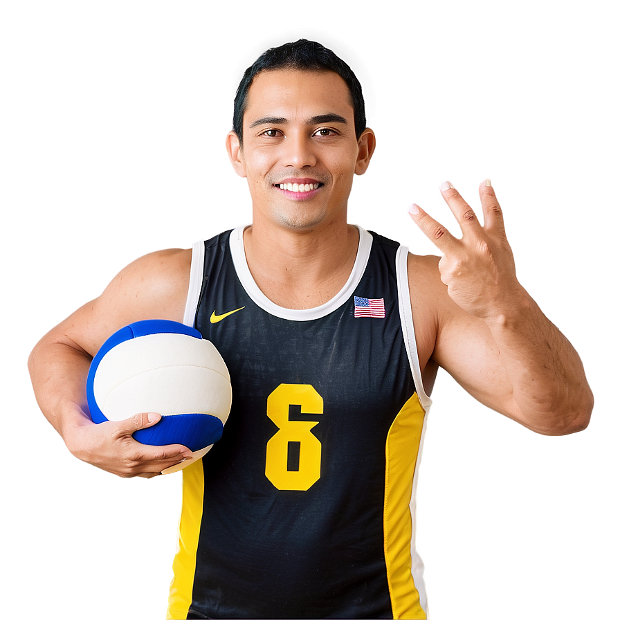 Volleyball Player Pose Png Bsq PNG Image