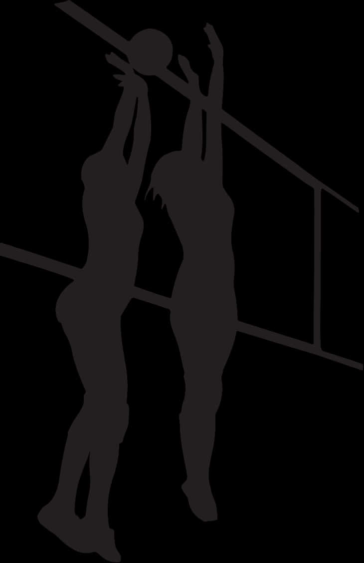 Volleyball Shadow Silhouette PNG Image