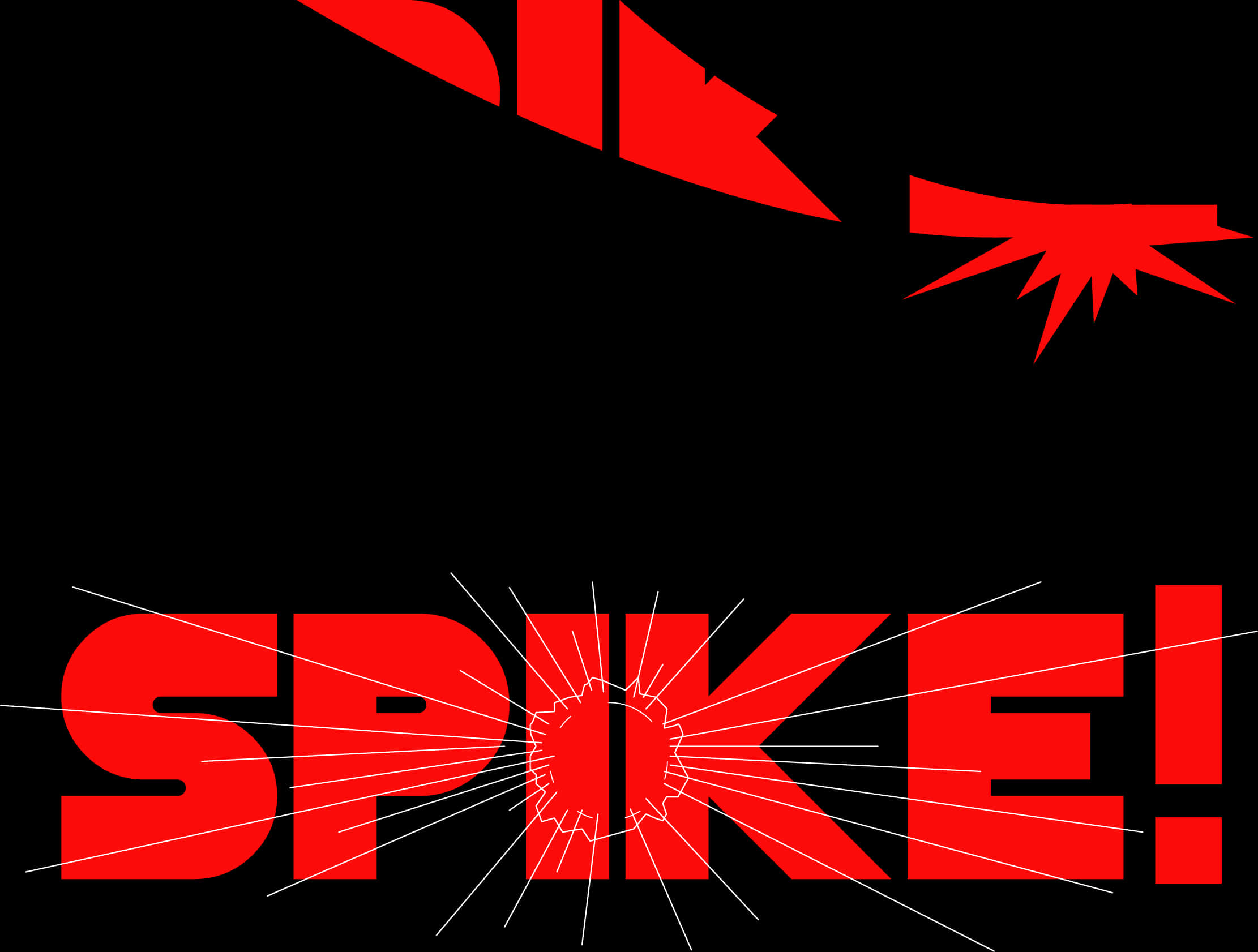 Volleyball Spike Graphic PNG Image