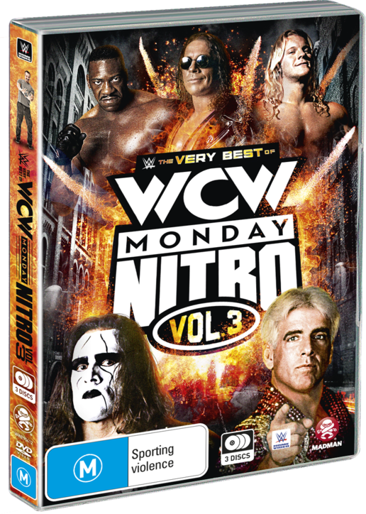 W C W Monday Nitro Vol3 D V D Cover PNG Image