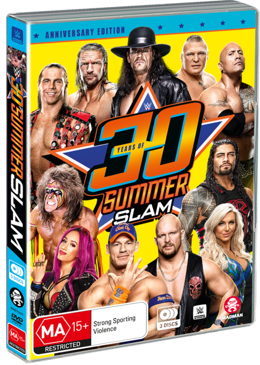 W W E Summer Slam30th Anniversary D V D Cover PNG Image