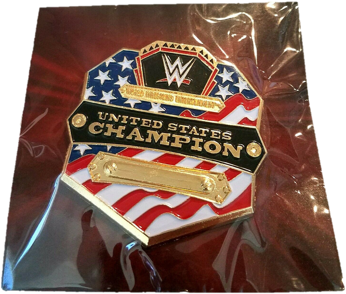 W W E United States Championship Belt Pin PNG Image