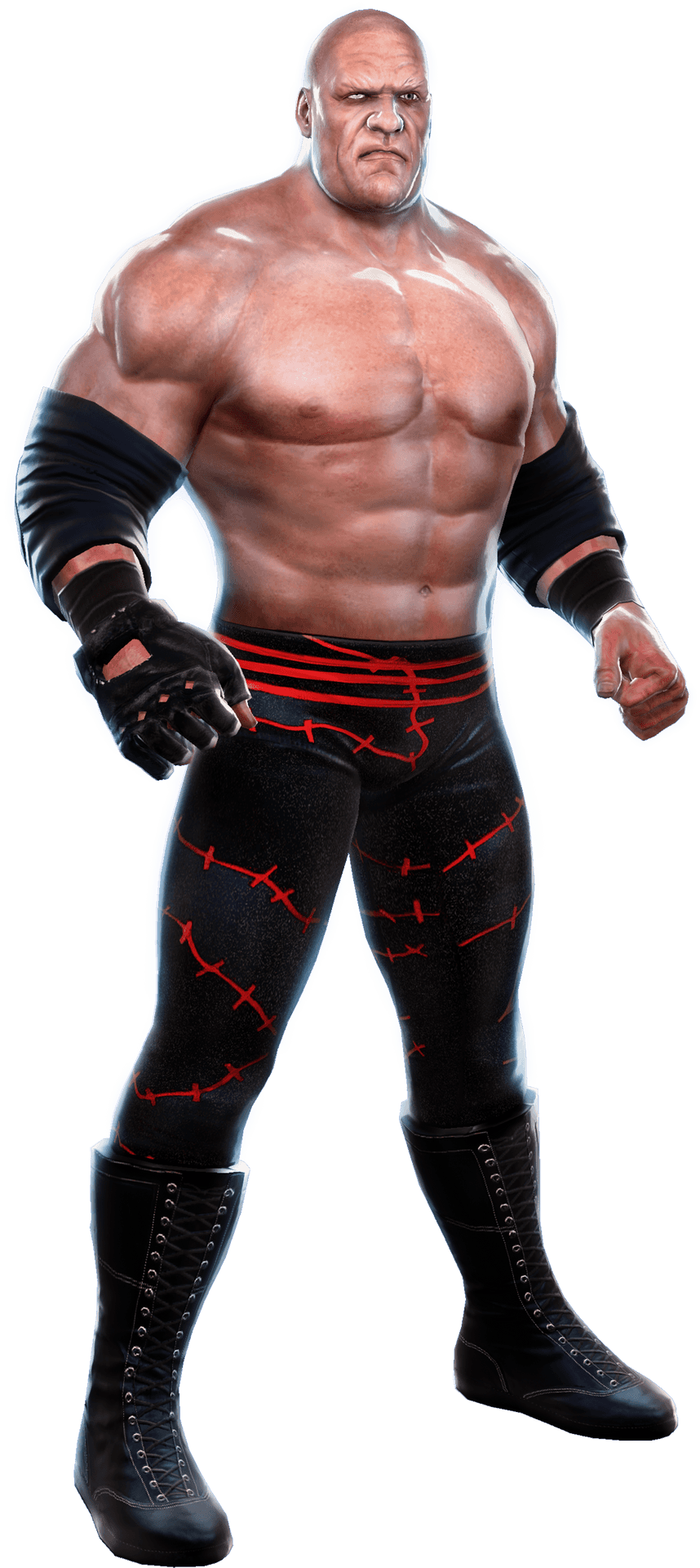 W W E_ Wrestler_ Posing PNG Image