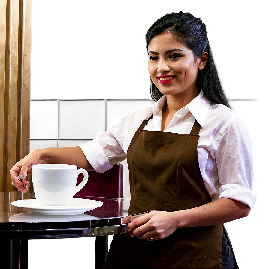 Waitress With Coffee Png Ggo76 PNG Image