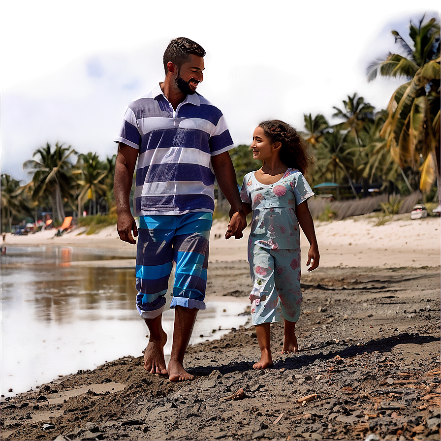 Walking On The Beach Png Pll31 PNG Image