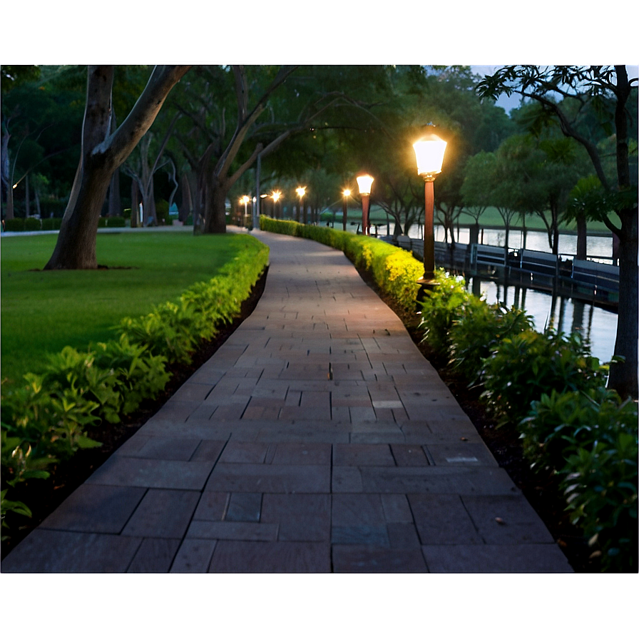 Walking Path Park Png Rfi PNG Image