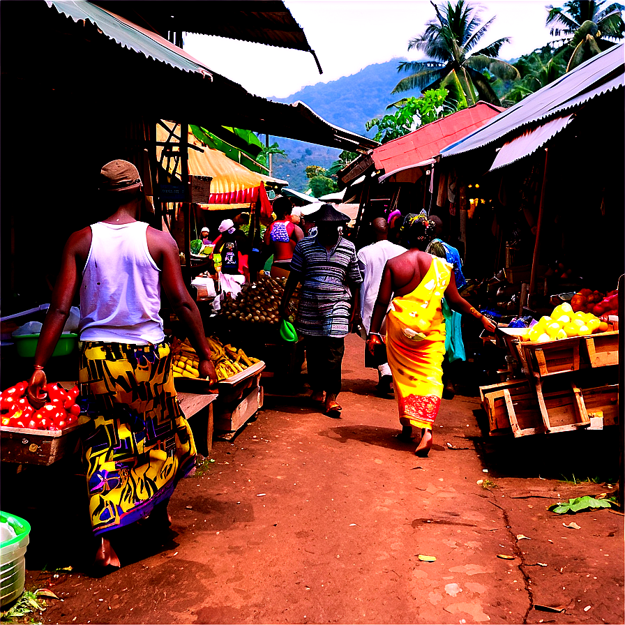 Walking Through A Market Png Fcm26 PNG Image