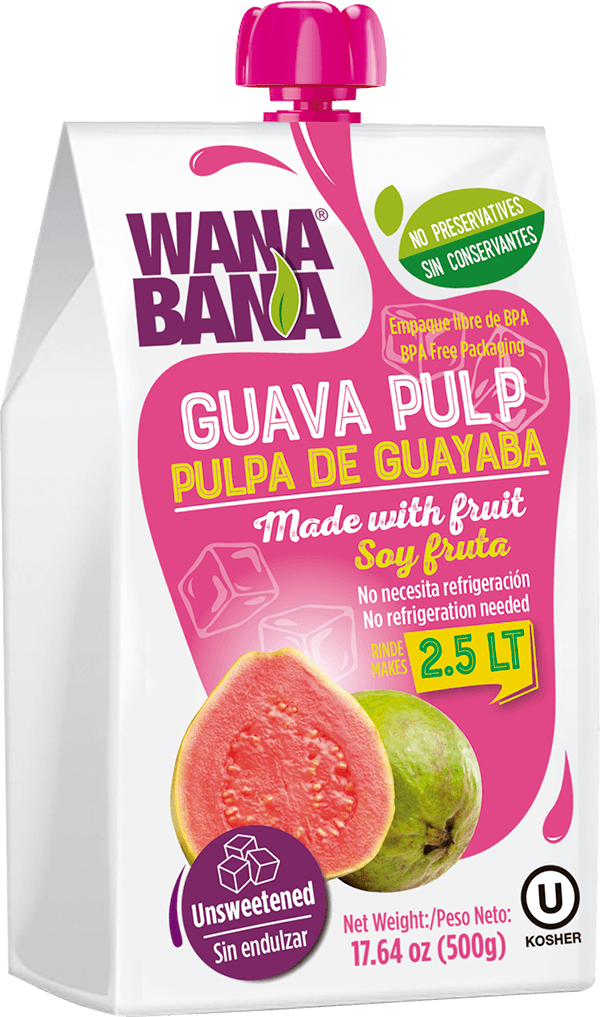 Wama Bana Guava Pulp Packaging PNG Image